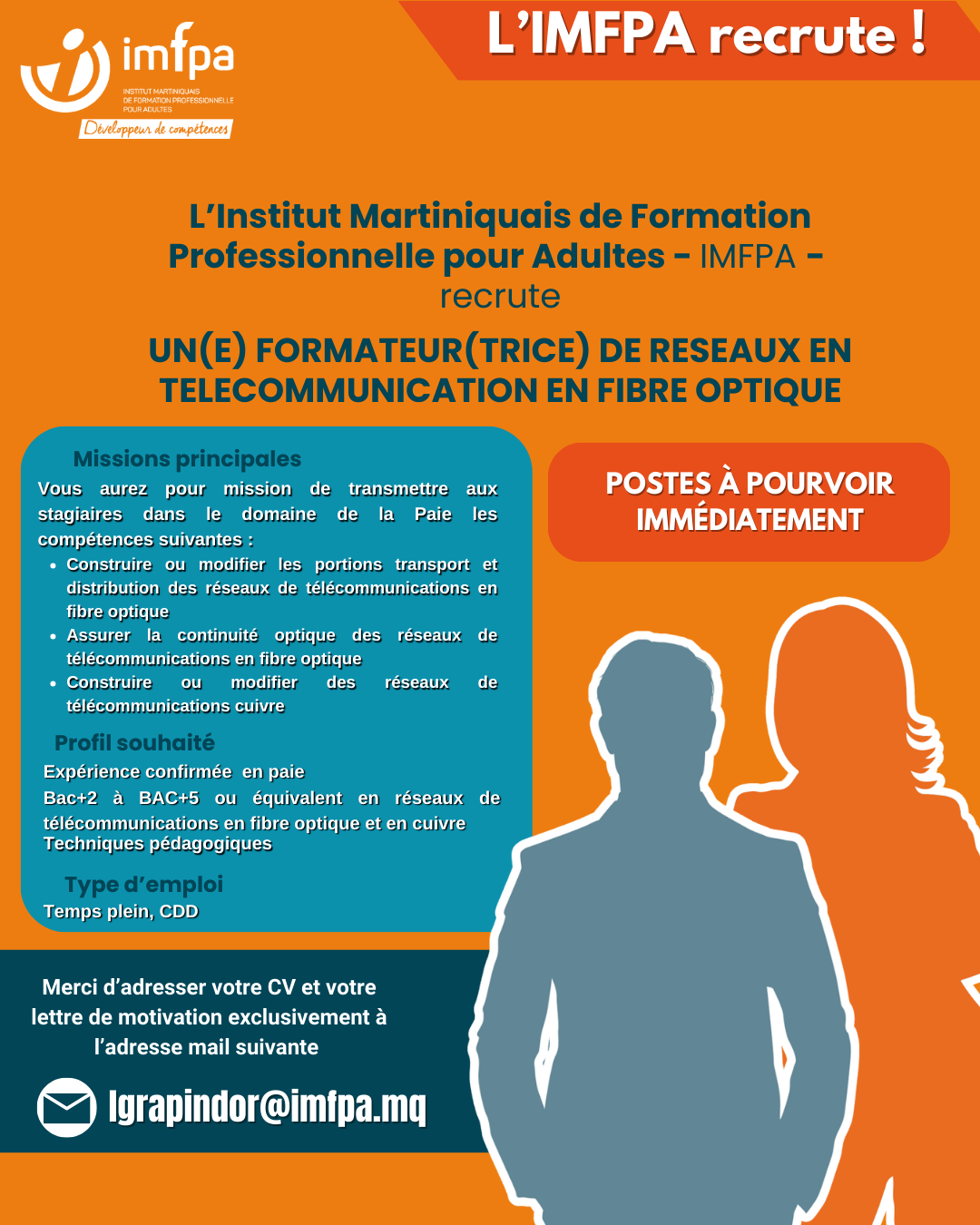 FORMATEUR EN RESEAUX TELECOMMUNICATION FIBRE OPTIQUE